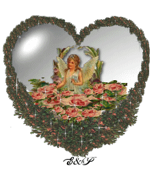 Gif animé coeur ange